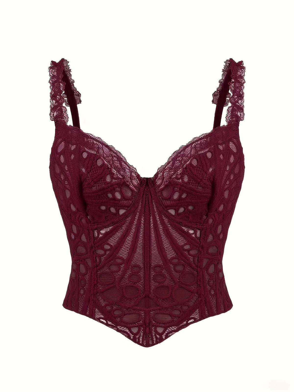 European And American Cut Out Corset Chest Vest Asymmetrical Floral Retro French Fishbone Tight Waist Corset Shapewear