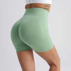 Summer New High-Waisted Butt-Lifting Fitness Pants For Women, Sports Tummy Control Cycling Leggings, Peach Butt Yoga Shorts