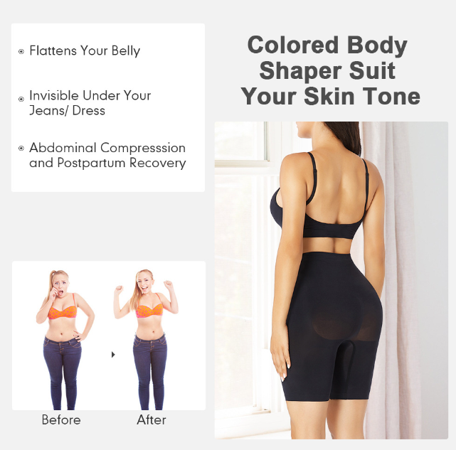 High Waist Hip Lift Abdominal Pants Corset Underwear Seamless Shapewear Suit