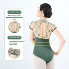 New Shapewear Stand Collar Short Sleeve Female Ballet Practice Clothes