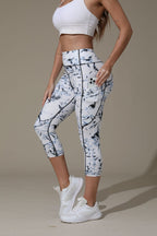 Cross-Border Yoga Pants With Print, Foreign Trade Fitness Pants, Butt-Lifting High-Waisted Tummy Control Outdoor Sports Leggings For Women, Cross-Border Hot Sale