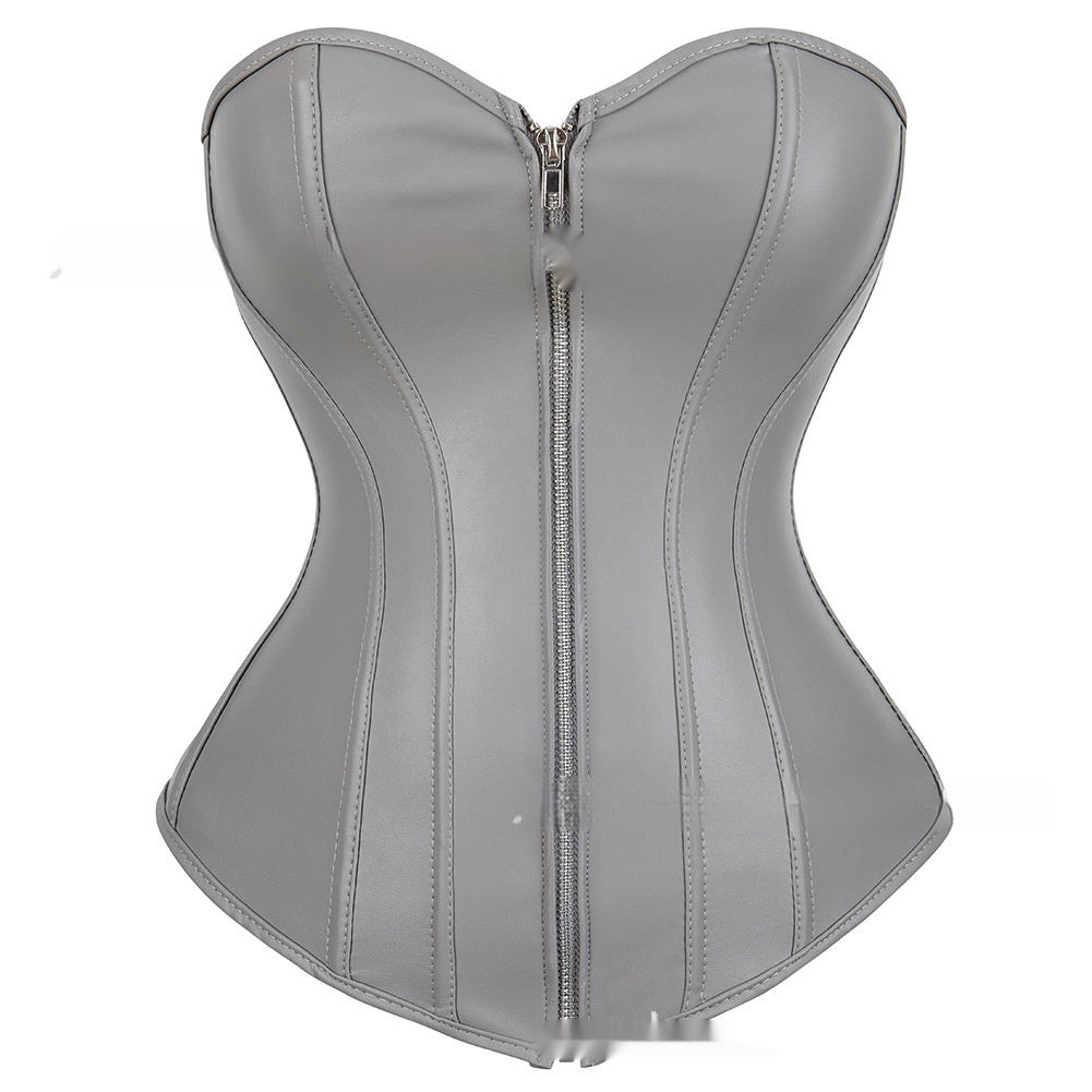 Zipper Sexy Tummy-Control Short Bodysuit Shapewear