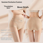 High-waisted Tummy-control Shapewear Panties Antibacterial Thin Made Of Cool Rayon For Comfort