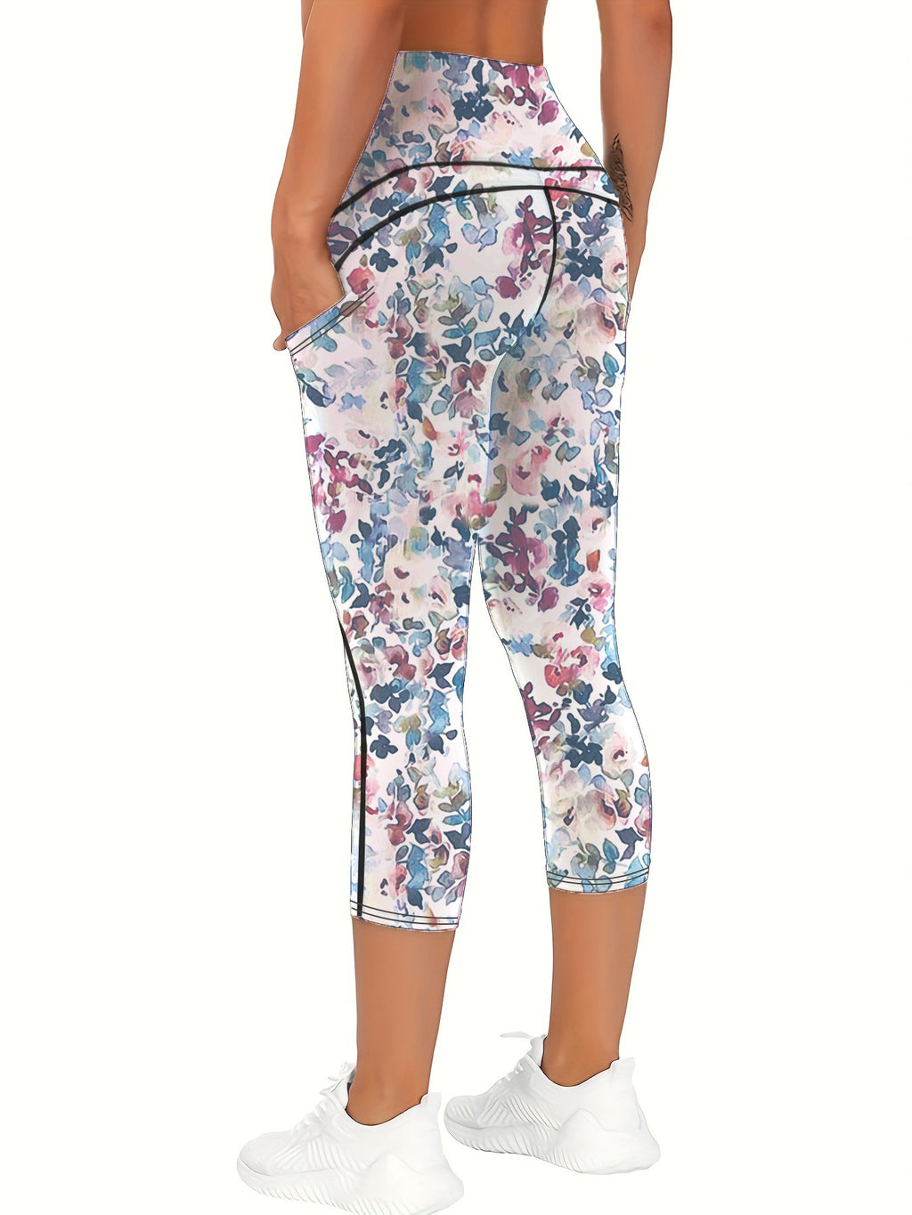 Cross-Border Yoga Pants With Print, Foreign Trade Fitness Pants, Butt-Lifting High-Waisted Tummy Control Outdoor Sports Leggings For Women, Cross-Border Hot Sale
