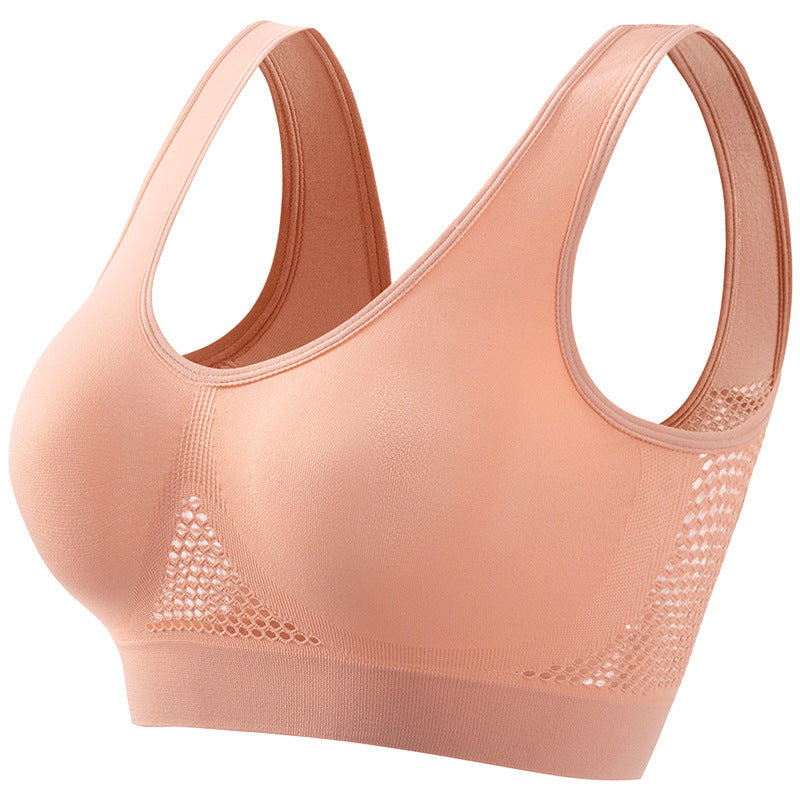 Plus Size Push-Up Sports Bra – Supportive Yoga & Running Workout Bra