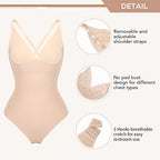 Shoulder Strap Shapewear Elastic Breathable Tight Belly Trimming Jumpsuit