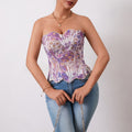 Body-hugging Irregular Lace-print Shapewear