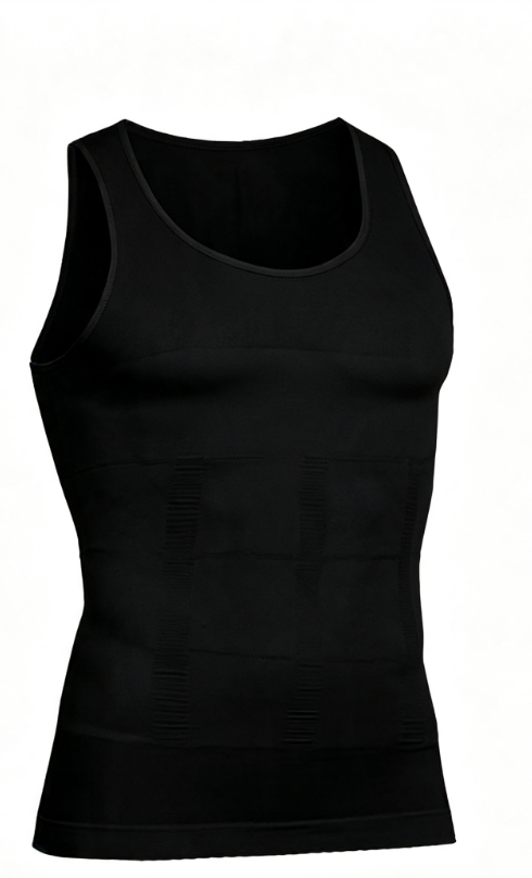 Men Slim Body Shaper Tank Top Compression Tummy Control Hide Pot Belly Flatten Chest Undershirt Shapewear