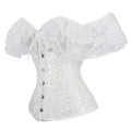 Girls Lace Short-Sleeved Shapewear Masquerade Underwear Outer Wear Tunic Top Sexy Wedding Bone Clothing Cross-Border