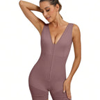 Fajas Colombianas Women’s Shapewear Full Body Sculpting Bodysuit, Tummy Control Waist Trainer, Hip Lifter Compression Shaper with Zipper Crotch