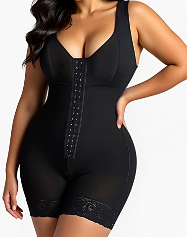 High Waisted Row Button Strong Tummy Control Shapewear
