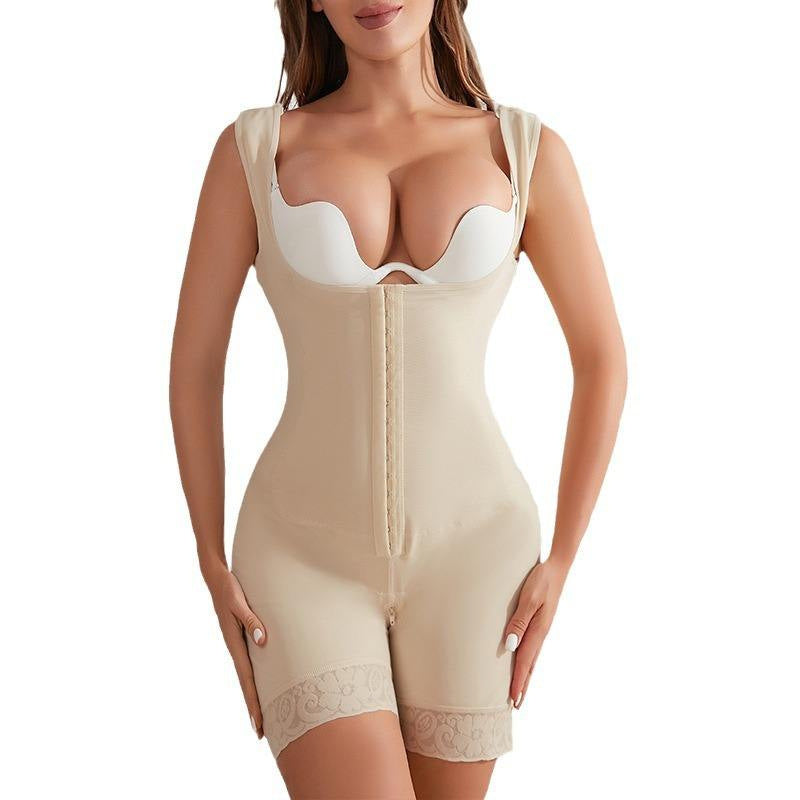 Enhanced European And American-style Boning Waist-cinching Butt-lifting One-piece Shapewear For Women