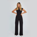 Wide-Leg Sleeveless Jumpsuit - Relaxed Studio-to-Street Fit