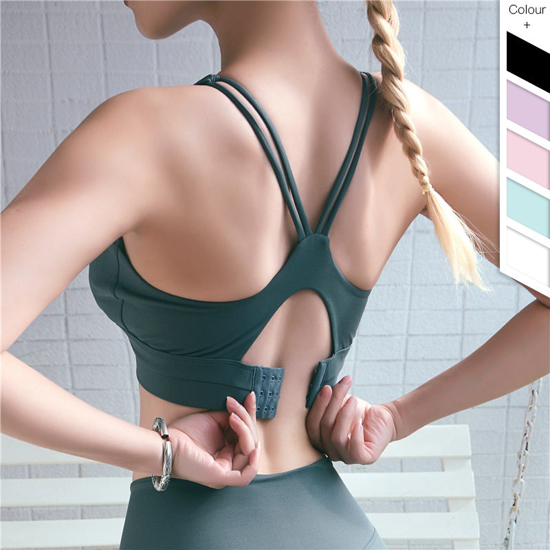 Women’s Adjustable Back Sports Bra – Seamless Support Bra for Workout, Yoga & Everyday Comfort
