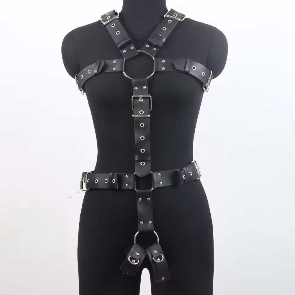 European Style With Leather Sexy Shapewear
