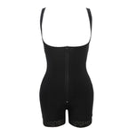 Black shapewear garment on a white background