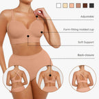 Seamless Wireless Bust Support Shapewear Bra