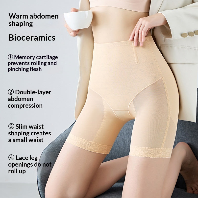 Tummy-control Breathable Mesh High-compression Tummy-flattening Shapewear Pants