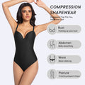 Full-body Compression Shapewear With A Deep V-neck Leaving No Marks