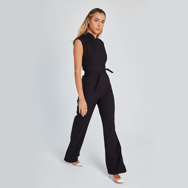 Wide-Leg Sleeveless Jumpsuit - Relaxed Studio-to-Street Fit