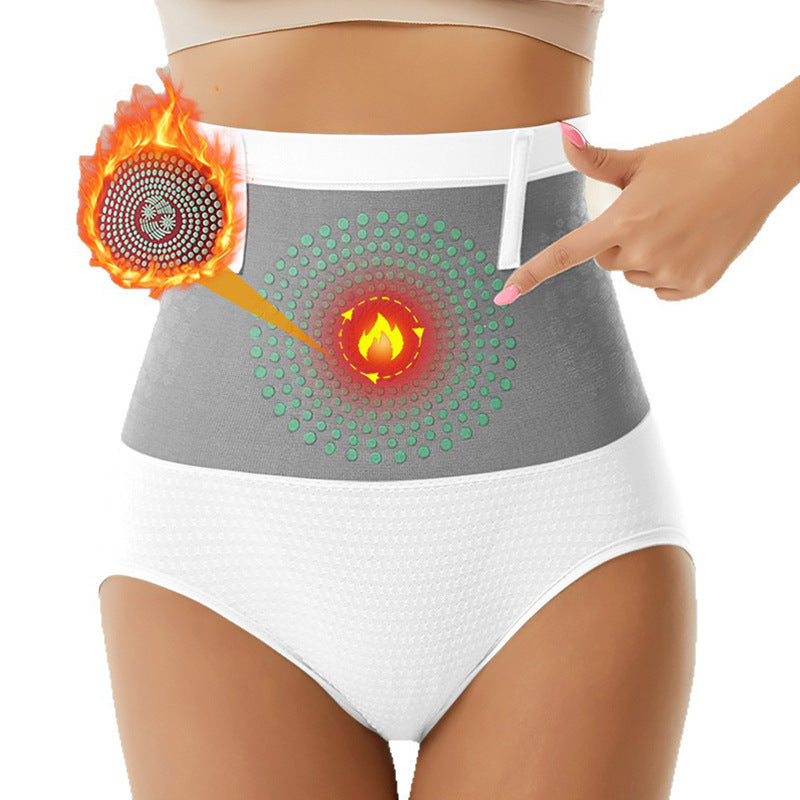 Cross-Border Seamless High-Waisted Warm Tummy Control Pants Postpartum Body Shaping Pants Plus Size Waist Cincher Butt Lift Anti-Roll Underwear
