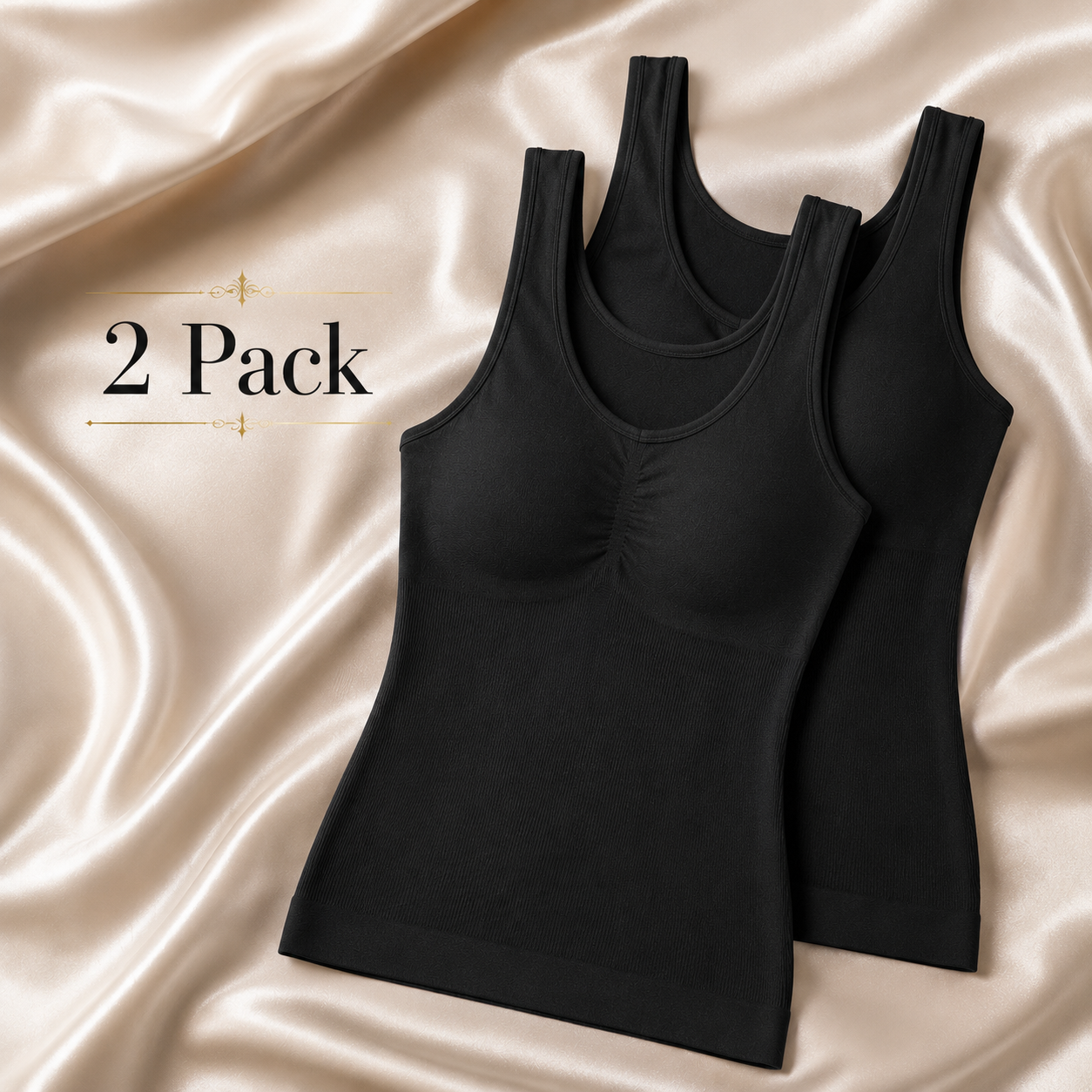 2-Pack Sculpting Cami Set – Seamless Tummy Control Tanks