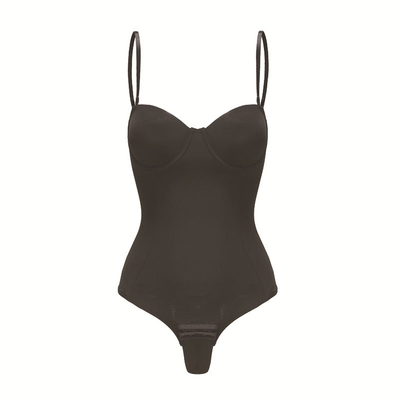 Strapless Triangle Plus-Size Shapewear Bodysuit For Evening Gowns