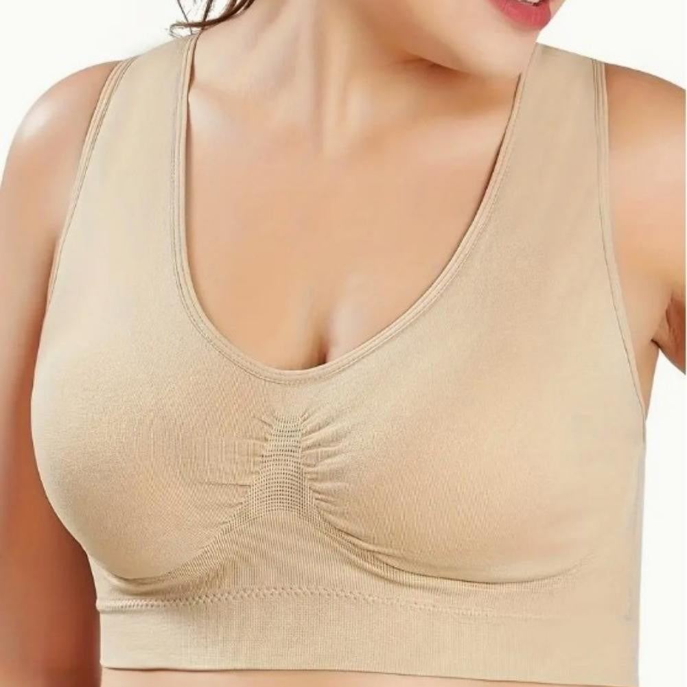 Women’s 3 Pack Sports Bras – Padded Strappy Racerback, Medium Support Yoga Fitness Bras