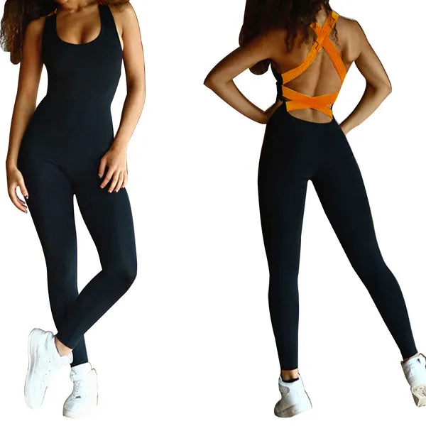 Sleeveless Yoga Jumpsuit – Smooth One-Piece Studio Fit