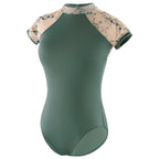 New Shapewear Stand Collar Short Sleeve Female Ballet Practice Clothes