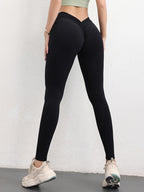 High-Waist Seamless Scrunch Yoga Leggings – Sculpt & Lift Fit