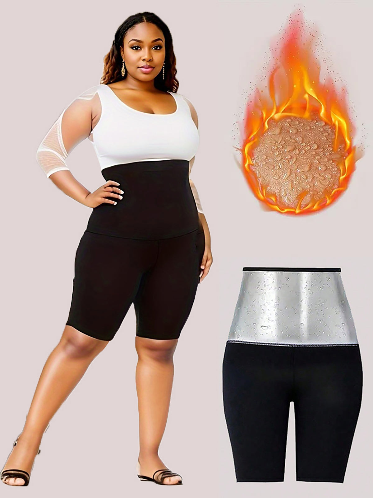 Sauna Sweat Short Pants Suits For Women High Waist Slimming Shorts Compression Thermo Workout Body Shaper Thighs