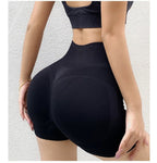 Women’s Seamless Workout Shorts, High Waist Butt Lifting Gym Shorts for Fitness & Yoga