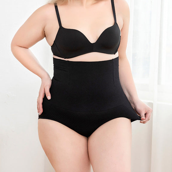 High Waist Shapewear Panties for Women, Breathable Silicone Grip Tummy Control Briefs