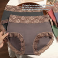 Cotton Mid Waist Tummy Control Briefs Plus Size