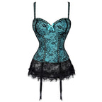 Mesh Lace Untra Thin Breathable Shapewear Shoulder Strap Garter Small Waist Underwear Corset