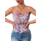 Body-hugging Irregular Lace-print Shapewear