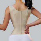 Latex Vest-style Zip-and-button Sports Shapewear For A Toned Midsection