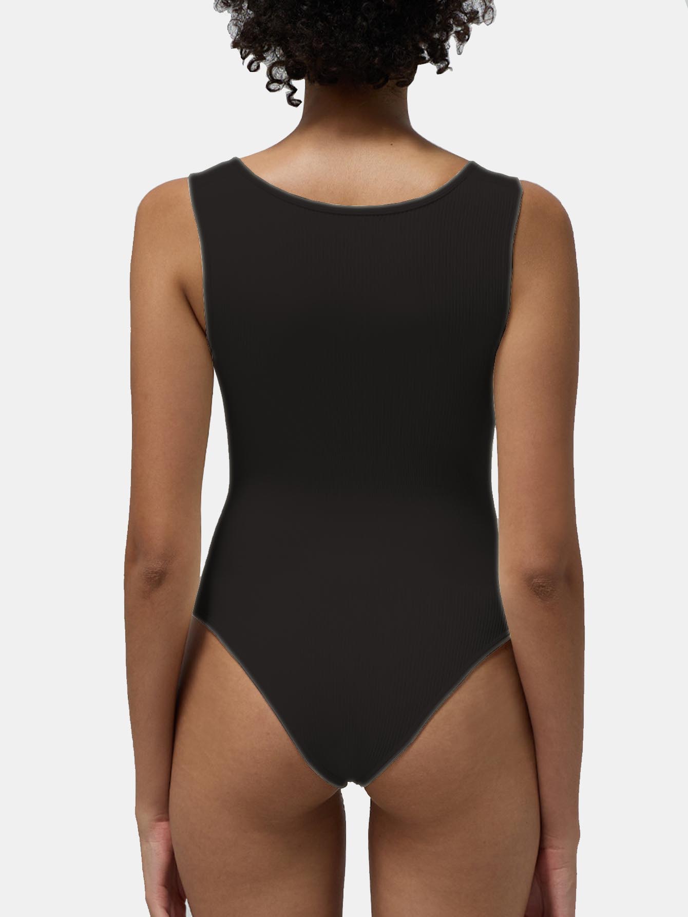 Square Neck Seamless Bodysuit for Women – SculptFit Sleeveless Shapewear Top