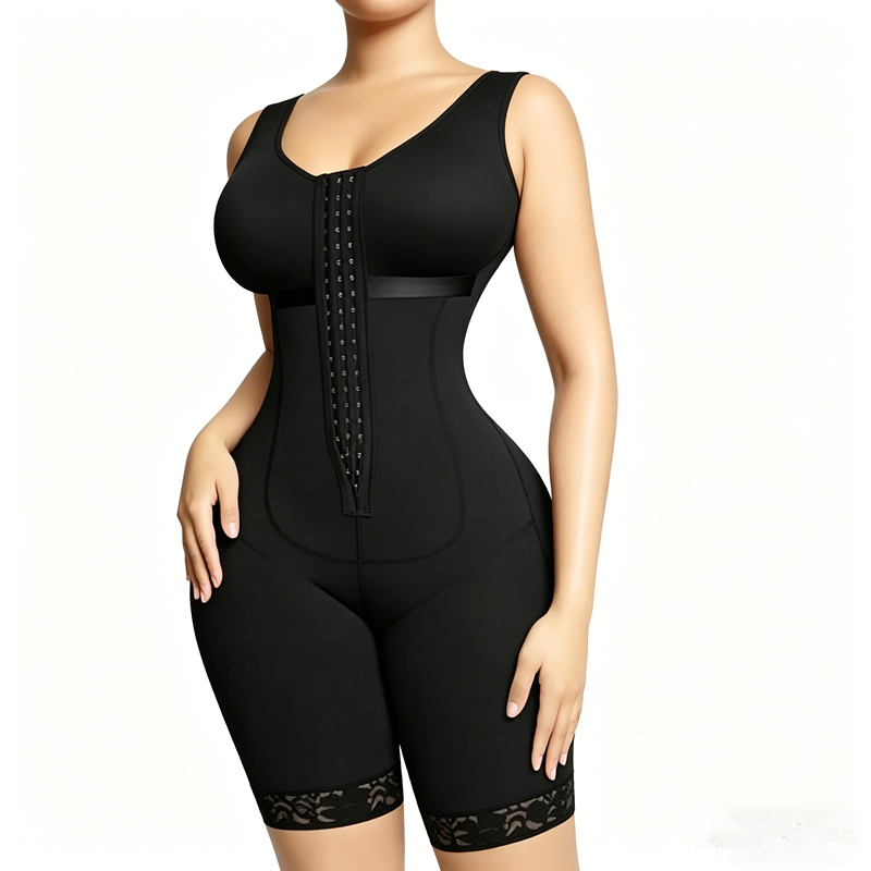 Women Colombianas Shapewear For Women Tummy Control Post Surgery Full Body Shaper Butt Lifter With Zipper Crotch