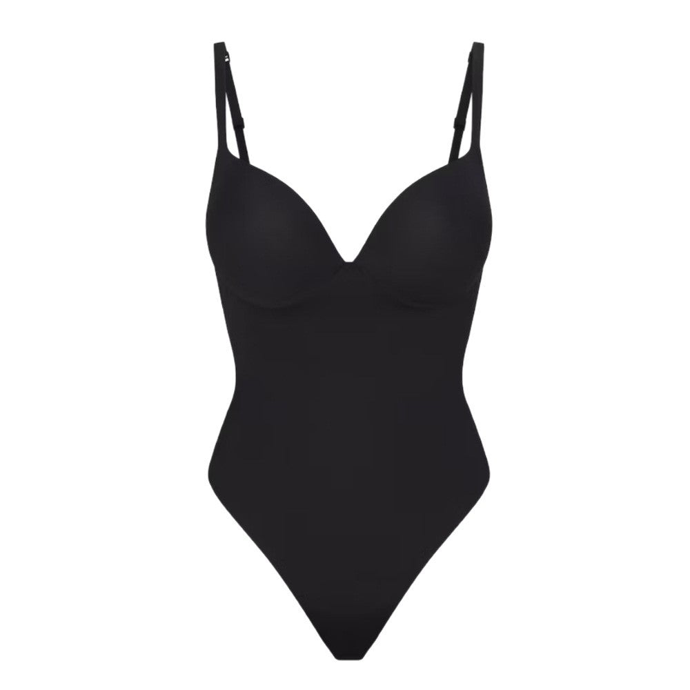 Full-body Compression Shapewear With A Deep V-neck Leaving No Marks