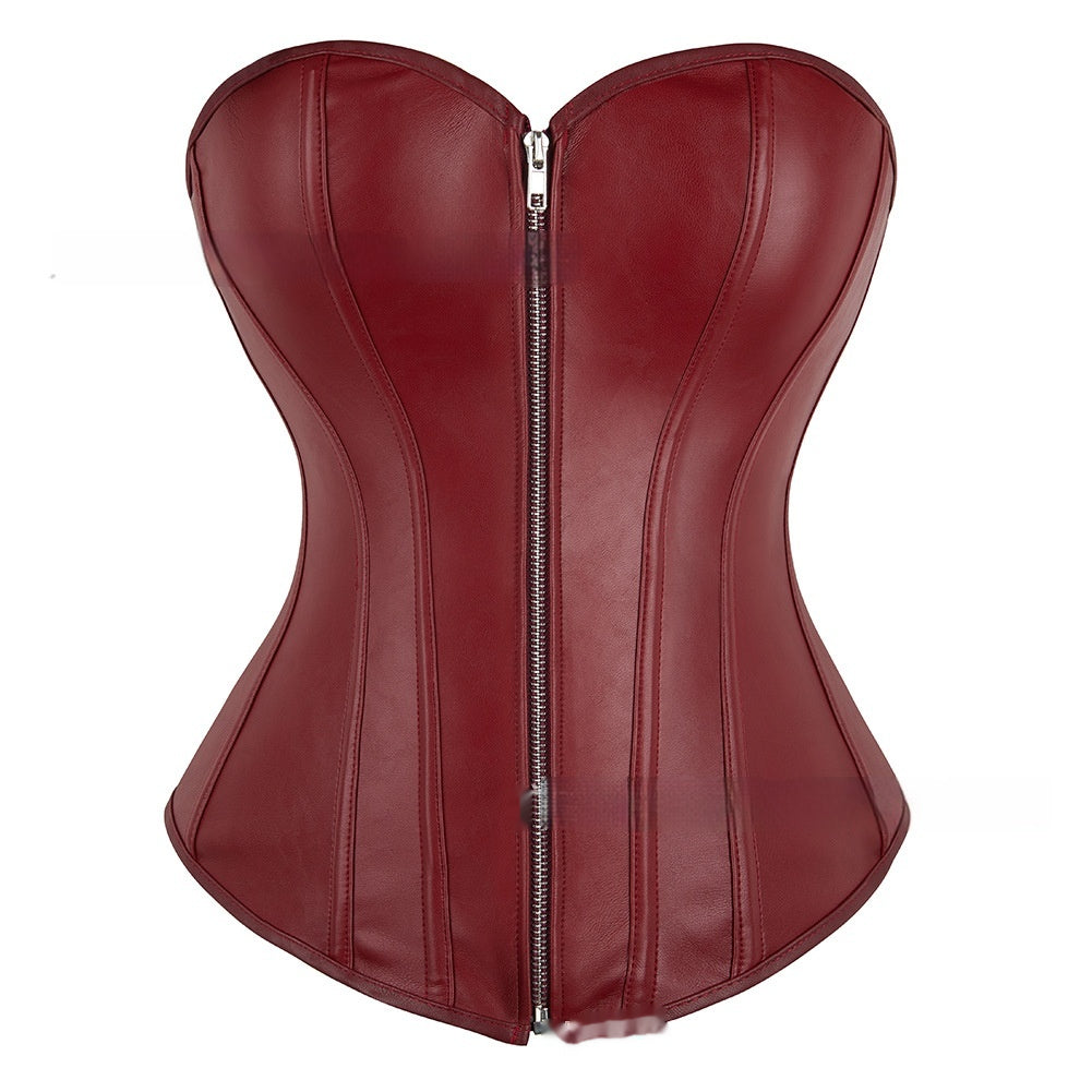 Zipper Sexy Tummy-Control Short Bodysuit Shapewear
