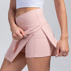 Women’s Athletic Skort – High-Waisted Tennis Skirt with Inner Shorts