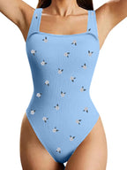 Square Neck Seamless Bodysuit for Women – SculptFit Sleeveless Shapewear Top