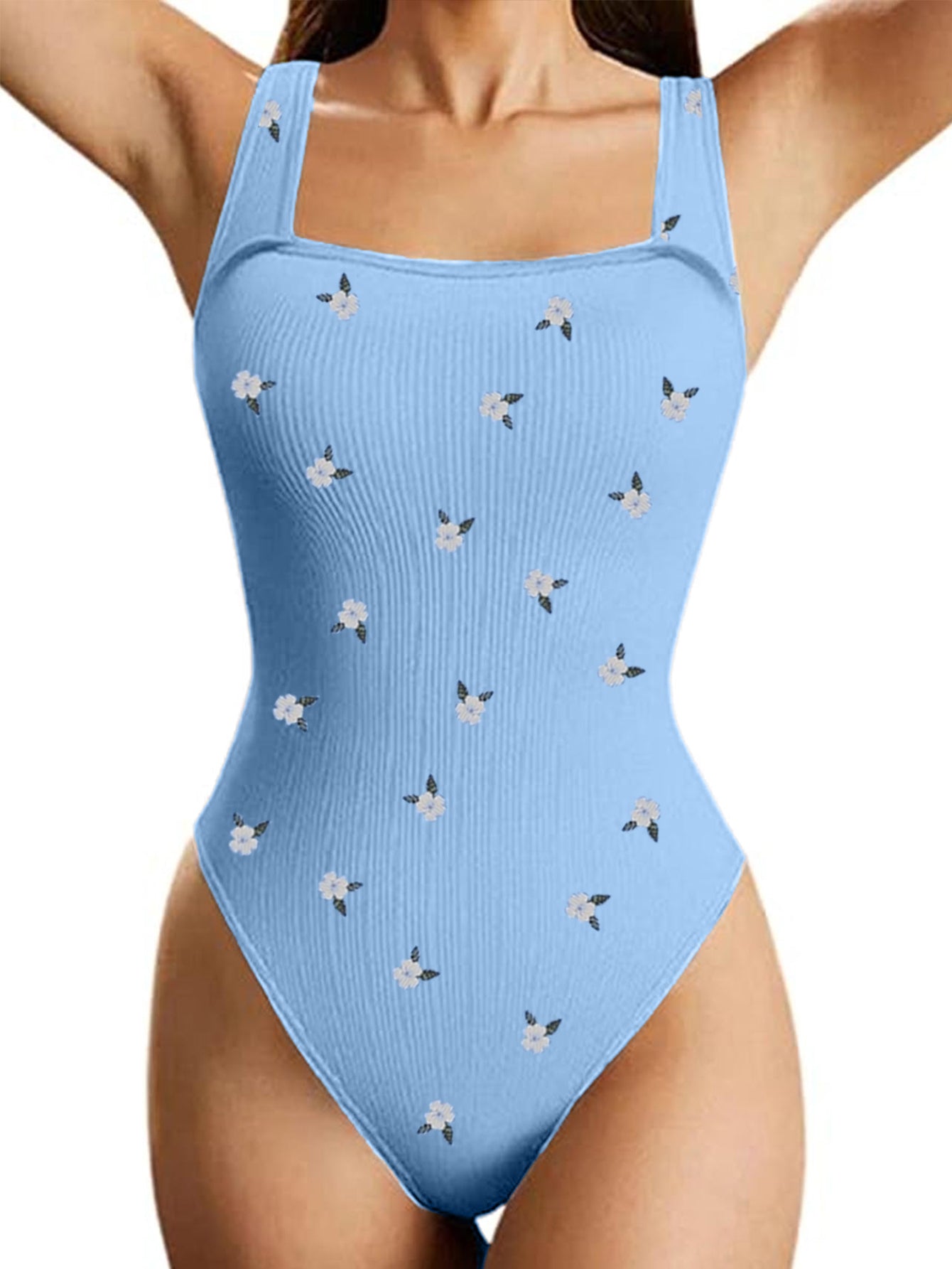 Square Neck Seamless Bodysuit for Women – SculptFit Sleeveless Shapewear Top