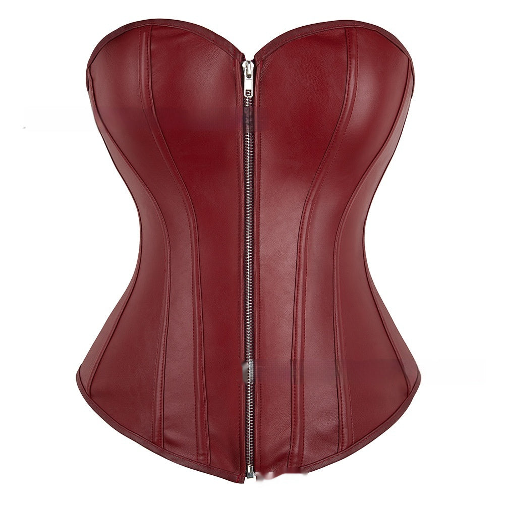 Zipper Sexy Tummy-Control Short Bodysuit Shapewear