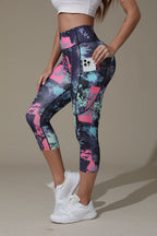 Cross-Border Yoga Pants With Print, Foreign Trade Fitness Pants, Butt-Lifting High-Waisted Tummy Control Outdoor Sports Leggings For Women, Cross-Border Hot Sale