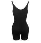 Black bodysuit on a white background