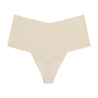 Women’s High Waist Seamless Underwear – Ice Silk Breathable Panties with Cotton Crotch