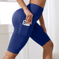 Seamless Hip-lifting Waist-slimming High-waisted Yoga Shorts For Fitness And Tummy Control